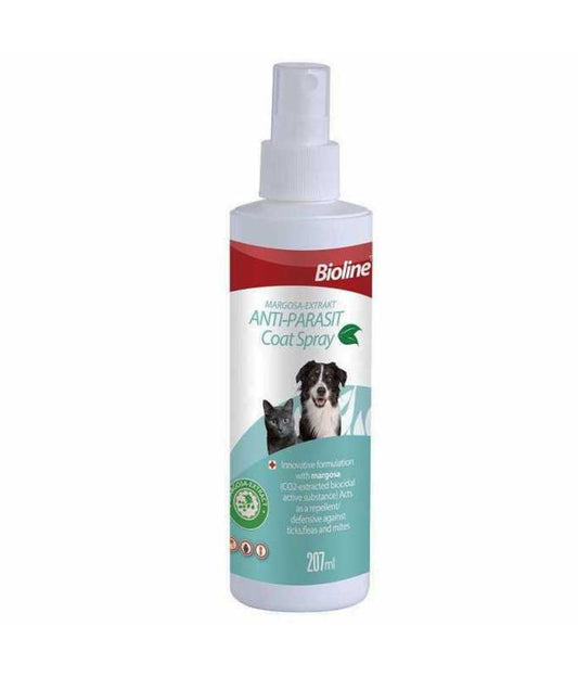 Bioline Anti-Flea and Tick Spray 207 ml[Volume - 207ml, Flavor - Margosa]