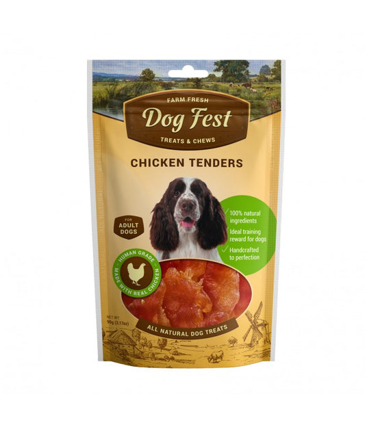 Dog Fest Chicken Tenders For Adult Dogs - 90g (3.17oz)[Weight - 90g]