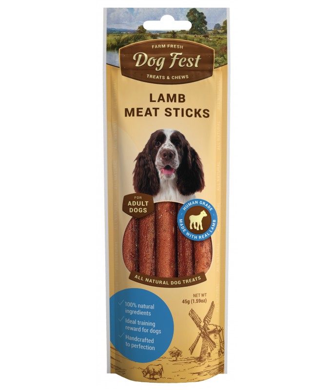 Dog Fest Lamb Meat Sticks For Adult Dogs - 45g (1.59oz)[Weight - 45g]