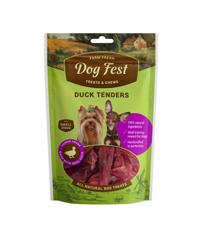 Dog Fest Duck Tenders For Mini-Dogs - 55g (1.94oz)[Weight - 55g]