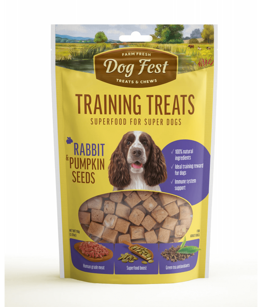 Dog Fest Training Treats Rabbit & Pumpkin Seeds 90g[Weight - 90g]