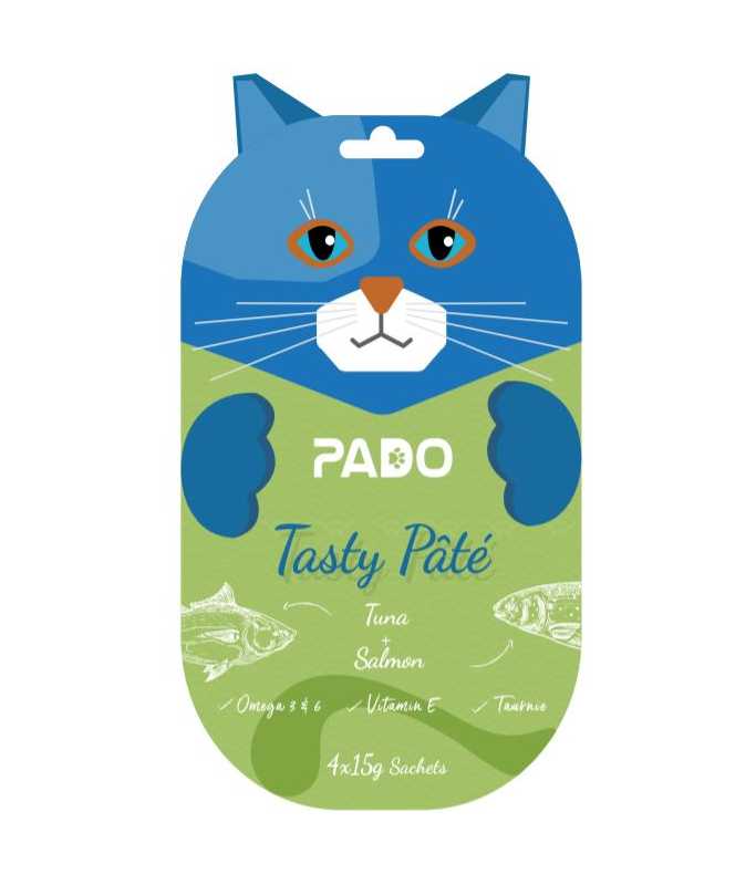 Pado Cat Wet Sachet 4x15g[Flavor - Tuna & Salmon]      (0 review)