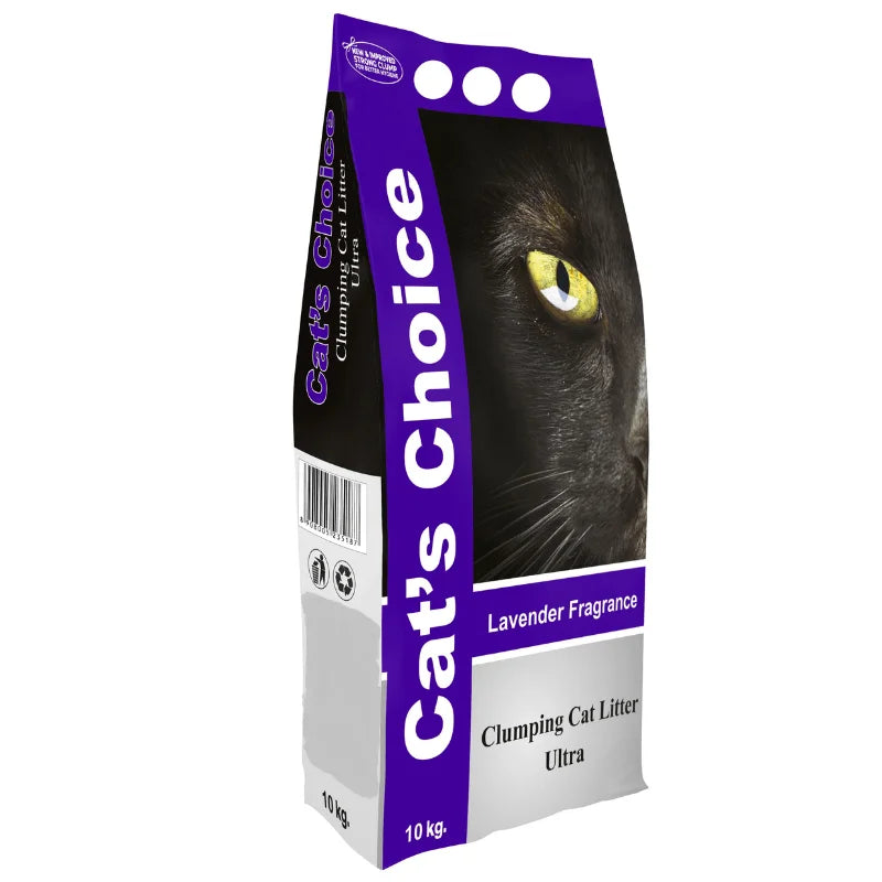 Cat’S Choice Bentonite Granules Clumping Cat Litter 10 Kg-Lavender