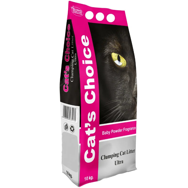 Cat’S Choice Bentonite Granules Clumping Cat Litter 10 Kg-Baby Powder